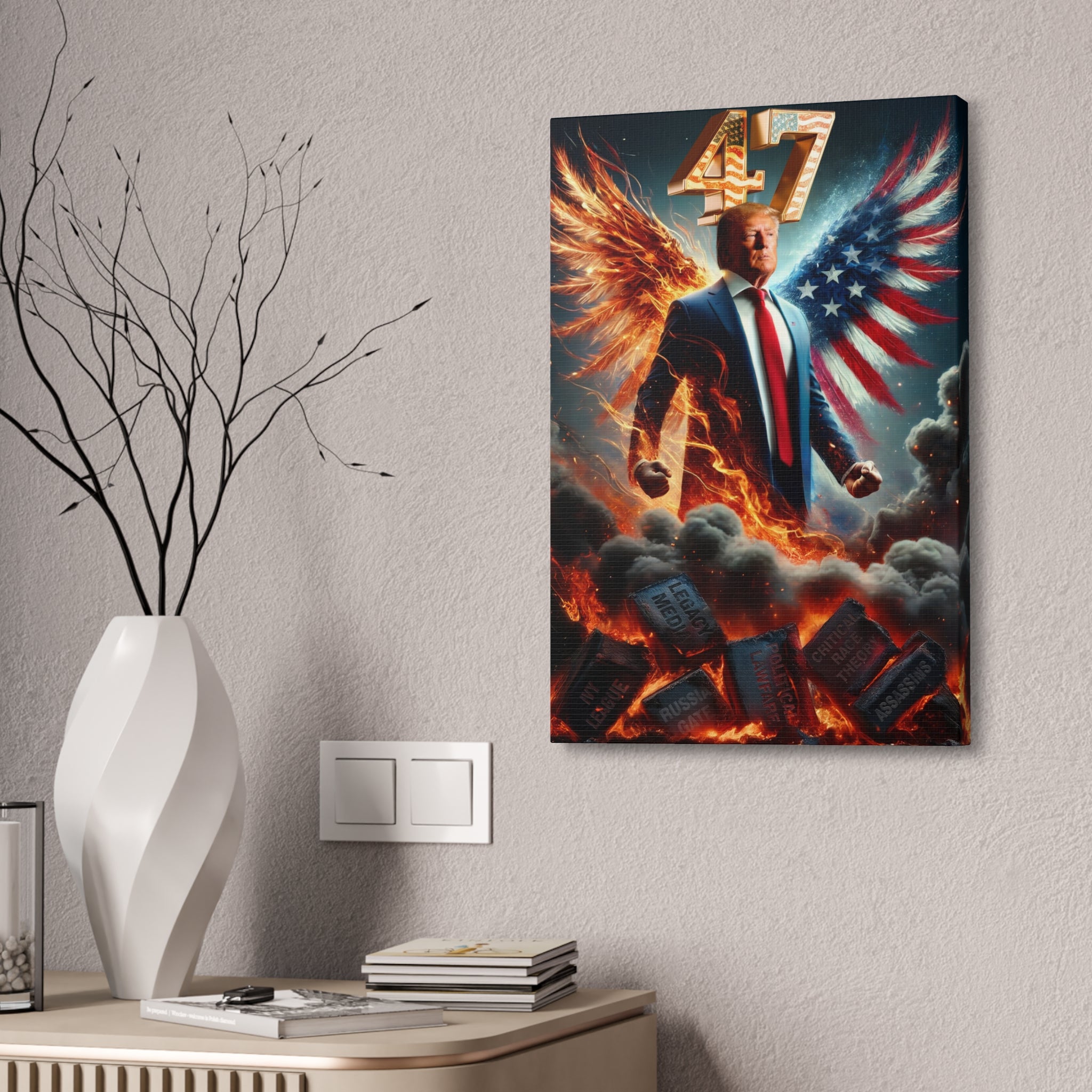 Canvas Stretched, 1.5'' Thick (Polyester Fabric)